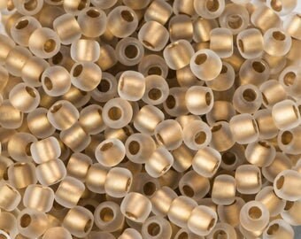 Kaufen Sie Perlen in der Schweiz cc989fm Toho runde Rocailles 6/0 Gold-Lined Frosted (10 g)