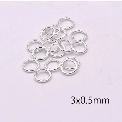 Kaufen Sie Perlen in der Schweiz Biegering aus silbernem Edelstahl - 3x0.5mm (10)