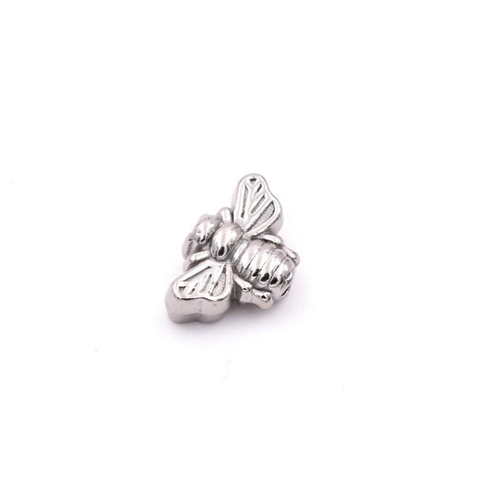 Bienenperle – Edelstahl 7 x 11 mm – Loch: 1 mm (1)