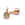 Perlengroßhändler in der Schweiz Prehnit runder Charm-Anhänger aus goldenem Messing, hellgold, 7 mm (1)