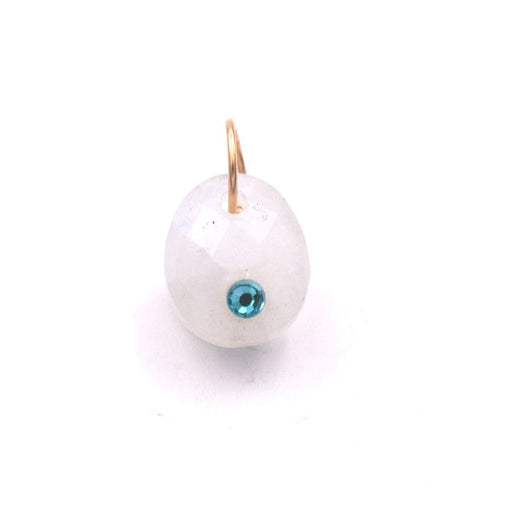 Kaufen Sie Perlen in der Schweiz Ovaler Mondstein Anhänger und goldgefüllter Ring – 12 x 10 mm (1)