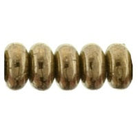 Kaufen Sie Perlen in der Schweiz Böhmische Bronze-Rondelle-Perle 3 mm – Loch: 0,8 mm (1 Faden – 20 cm)