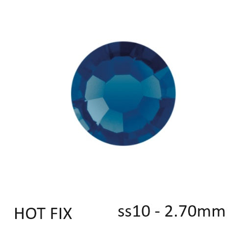 Kaufen Sie Perlen in der Schweiz Preciosa Flatback Hotfix Strasssteine ​​Montana – ss10-2,70mm (80)