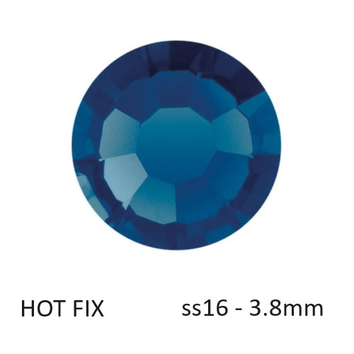 Kaufen Sie Perlen in der Schweiz Preciosa Flatback Hotfix Strasssteine ​​Montana – ss16-3,8mm (60)