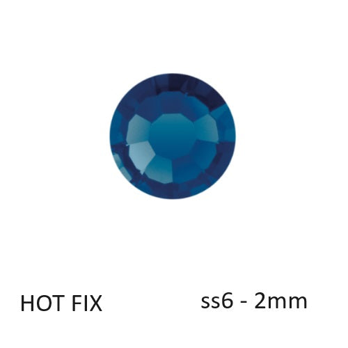 Kaufen Sie Perlen in der Schweiz Preciosa Flatback Hotfix Strasssteine ​​Montana – ss6-2mm (80)