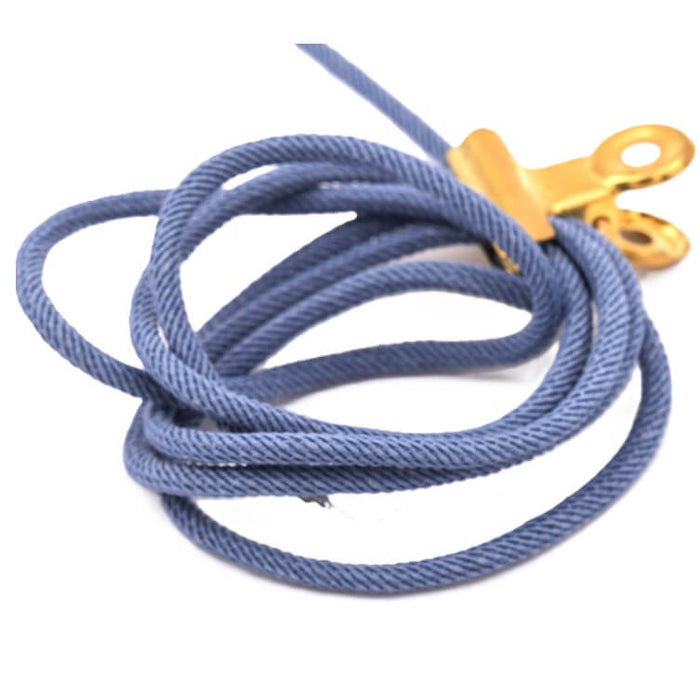 Blaugraues Paracord gedrehtes Polyesterband 3 mm (1 m)