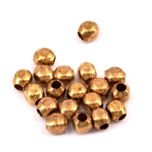 Kaufen Sie Perlen in der Schweiz Rohmessing Quetschperle 2,5x2mm - Loch: 1mm (20)