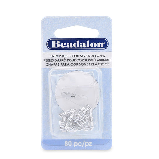 Kaufen Sie Perlen in der Schweiz Quetschhülsen für Stretchschnur 1.5 mm Silberfarbe für Schnur 0.7 oder 0.8 mm - 80 Stück (1)
