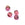 Perlengroßhändler in der Schweiz Regenbogen Amethyst Glas Charm Perle 6.5 mm – Loch: 0.5 mm (10)