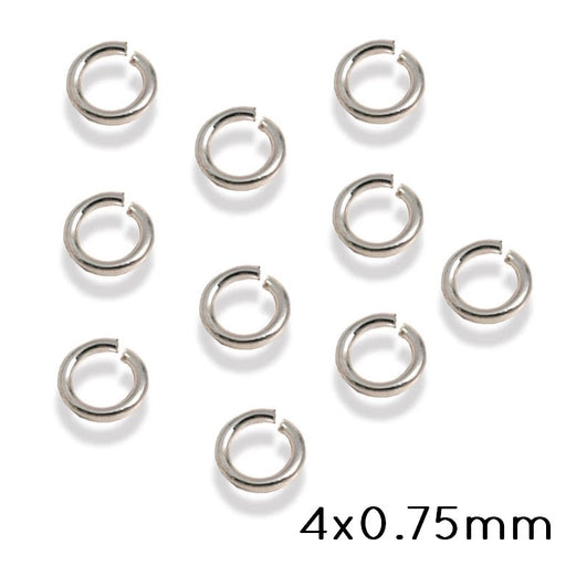 Kaufen Sie Perlen in der Schweiz Runder Verbindungsring Silber 925 - 4x0.75mm (10)
