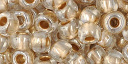 Achat cc989 - perles de rocaille Toho 3/0 Gold-Lined Crystal (10g)