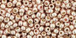 Kaufen Sie Perlen in der Schweiz ccPF552 - Toho Beads 11/0 Round Galvanized Sweet Blush Roségold (10g)