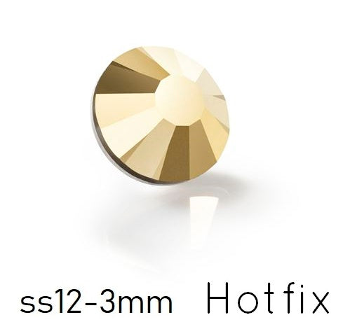 Kaufen Sie Perlen in der Schweiz Preciosa Crystal Aurum Flatback Hotfix – ss12-3mm (80)