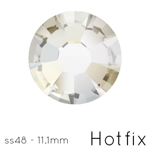 Kaufen Sie Perlen in der Schweiz Preciosa Crystal Silver Flare Flatback Hotfix – ss48-11.1 mm (4)