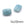 Perlen Einzelhandel Facettierte Amazonit-Rechteckperle 14x10mm - Loch: 1mm (1)