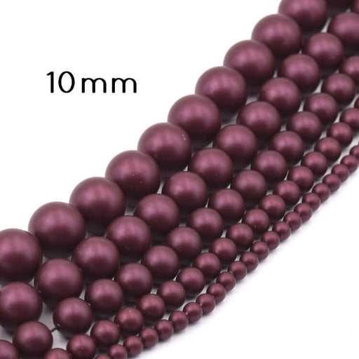 Perles 5810 cristal Autrichien - Crystal Elderberry Pearl 10mm (10)