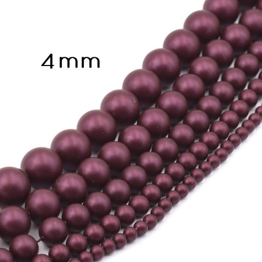 Kaufen Sie Perlen in der Schweiz 5810 Pearl Elderberry Austrian Crystal - 4mm (20)