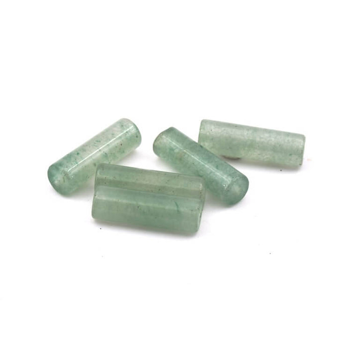 Perles cylindre en aventurine 13x4mm - Trou : 1mm (5)
