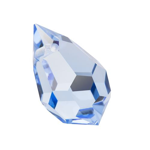 Kaufen Sie Perlen in der Schweiz Anhänger tropfen 681 Preciosa Light Sapphire 30020 - 6x10mm (2)