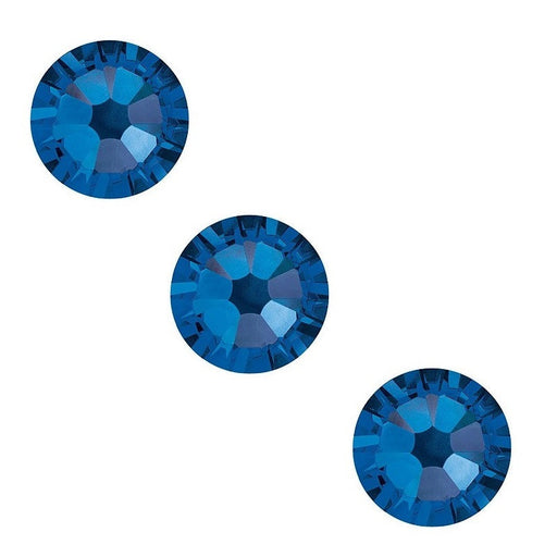 Kaufen Sie Perlen in der Schweiz Strahs zum Stick 2058 Flach zurück Capri Blue SS5-1,8 mm (80)