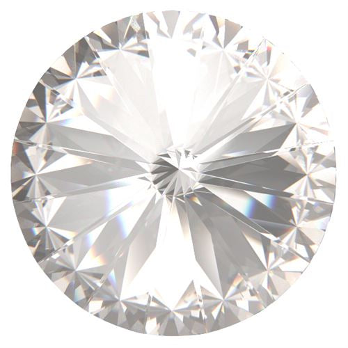 Round Stone Preciosa Rivoli Crystal foiled - 16mm (1)