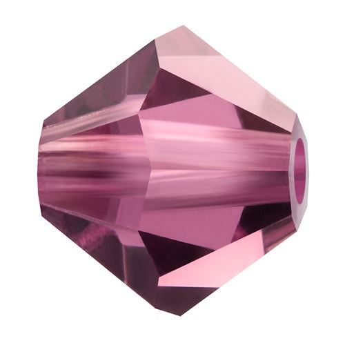 Kaufen Sie Perlen in der Schweiz Doppelkegel Preciosa Amethyst 2,4x3mm (40)