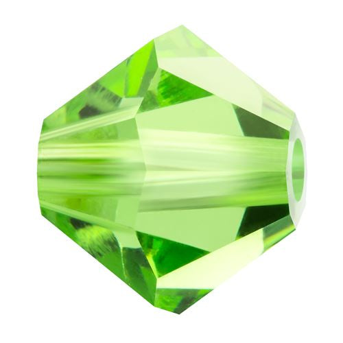 Kaufen Sie Perlen in der Schweiz Doppelkegel Preciosa Peridot 3,6x4mm (40)