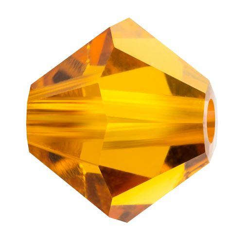 Kaufen Sie Perlen in der Schweiz Preciosa Topaz 10070 -5,7x6mm Doppelkegel (10)