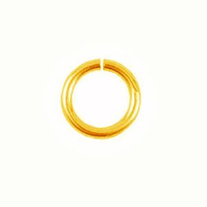 Kaufen Sie Perlen in der Schweiz 200 Biegeringe Goldfarben 5mm (1)