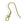 Vente au détail Boucles d'oreilles Crochets laiton doré 18mm (10)