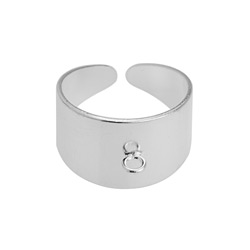 Kaufen Sie Perlen in der Schweiz Ring mit Ring Sterling Silber vergoldet - 10 microns - 18mm (1)