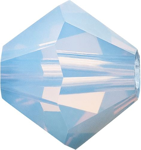 Kaufen Sie Perlen in der Schweiz Doppelkegel Preciosa Light Sapphire Opal - 5,7x6mm (10)