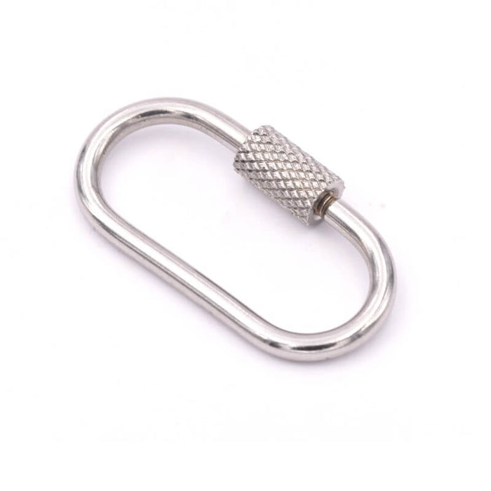 Fermoir à Vis Ecrou Bijou Pendentif Connecteur Acier Inoxydable 25x14x3mm (1)