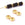 Perlengroßhändler in der Schweiz Heishi Ethnische Doppelkegelperlen vergoldet, 6.5x3.5 mm, Bohrung: 1.5 mm (4)