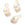 Perlen Einzelhandel Süßwasserperlen Barock-Anhänger mit - 10 x 8 mm mit hochwertigem Goldfaden (2)