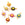 Vente au détail Connecteur Breloque Fleur Daisy Marguerite Laiton Doré Mix Email 7mm (6 fleurs)
