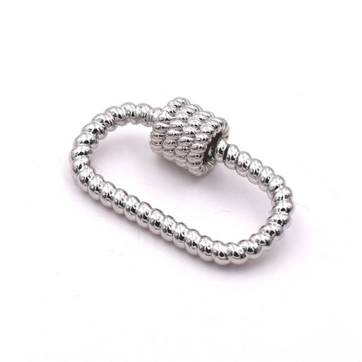 Kaufen Sie Perlen in der Schweiz Schraube Verschluss Mutter Juwel Anhänger Verbinder Platiniert 27x16x3mm (1)