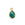 Perlen Einzelhandel Anhänger Tropfen Grüner Onyx in 925er Silber - Vergoldet 9x7mm (1)