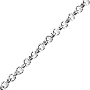 Kaufen Sie Perlen in der Schweiz Versilberte kette mit 2,5mm runden ringen (1m)