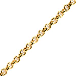 Kaufen Sie Perlen in der Schweiz Vergoldete kette mit 2,5mm runden ringen (1m)