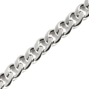 Kaufen Sie Perlen in der Schweiz Versilberte kette mit 5,5x6,2mm ovalen ringen (50cm)