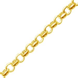 Kaufen Sie Perlen in der Schweiz Vergoldete kette mit 3.8mm ringen (1m)