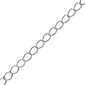 Kaufen Sie Perlen in der Schweiz Versilberte kette mit 3mm ringen (1m)