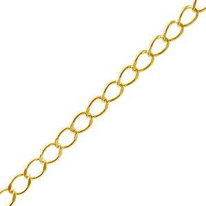 Kaufen Sie Perlen in der Schweiz Vergoldete kette mit 2.5x5mm ringen (1m)