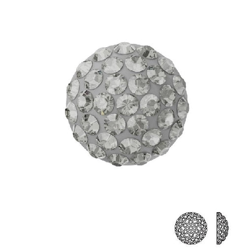 Kaufen Sie Perlen in der Schweiz 86601 Cabochon Pave Pure Black Diamond 8mm zum Aufkleben (1)