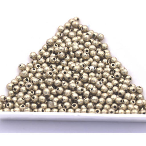 Kaufen Sie Perlen in der Schweiz Firepolish runde Perle Wildleder Gold Wolkentraum 2mm (30)