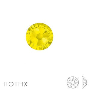 2038 hotfix flat back Citrine Gelb ss8-2.4mm (80)