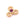 Perlen Einzelhandel Verbindungsstück Trio Zirkon ROSA Goldene Messingqualität 6,5 x 7 mm - Loch: 1,4 mm (1)