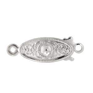Kaufen Sie Perlen in der Schweiz Verschluss Vintage-Design Silberfarben 19mm (1)