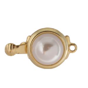 Kaufen Sie Perlen in der Schweiz Perlenverschluss Goldfarben 14mm (1)